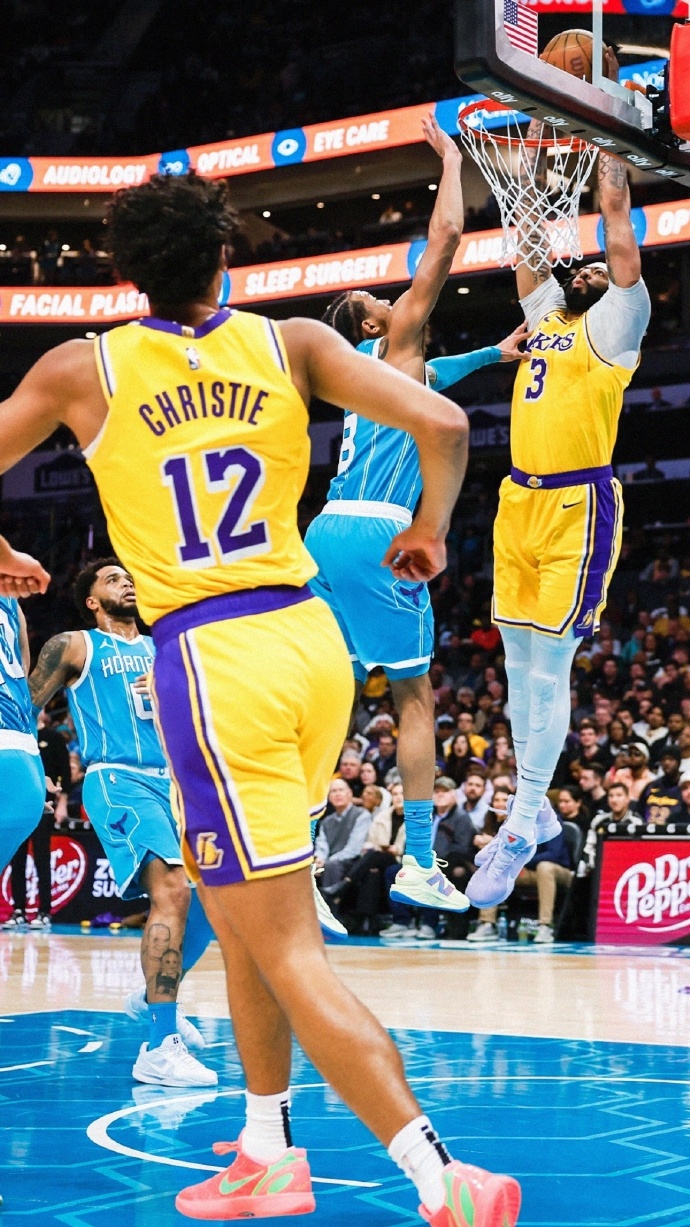 浓眉三双，湖人击败黄蜂